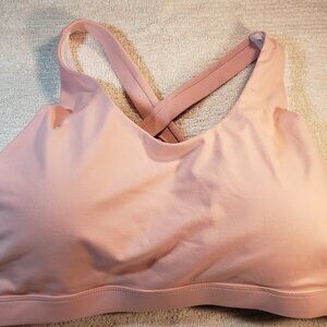 Women's Pink Racer Back Sports Bra, size XXXL, Great support.
